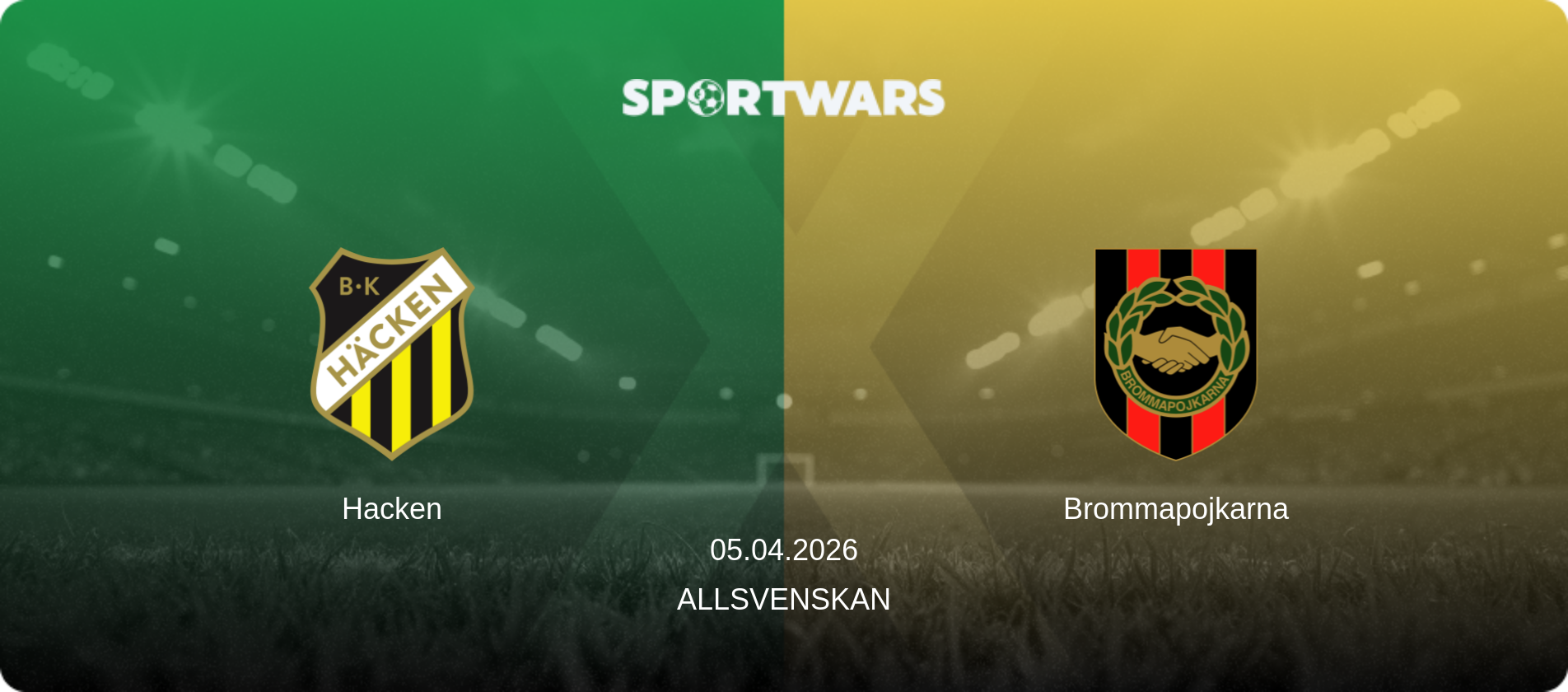 Hacken — Brommapojkarna, 05.04.2026 — Allsvenskan (match preview)