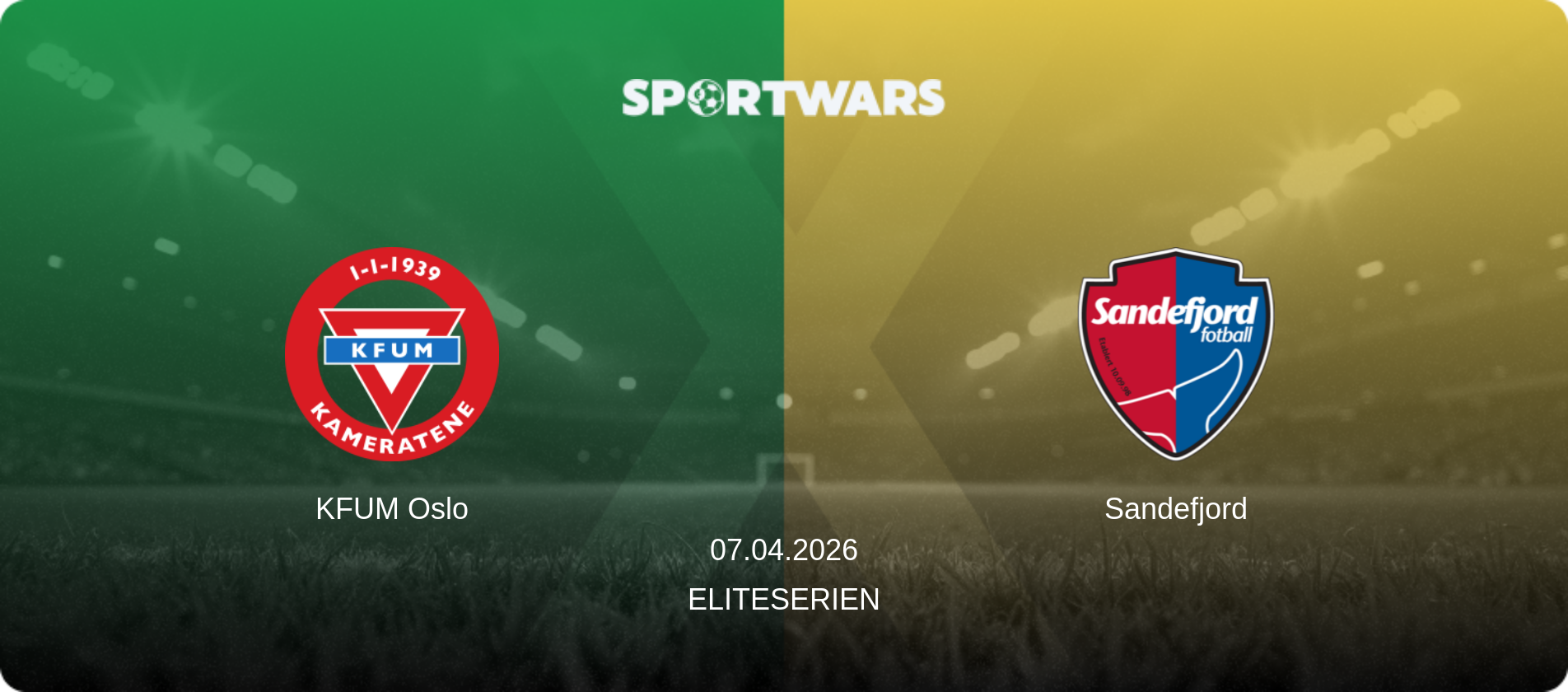 KFUM Oslo — Sandefjord, 07.04.2026 — Eliteserien (match preview)