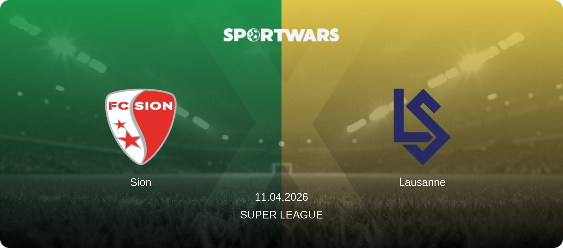 Sion — Lausanne, 11.04.2026 — Super League (match preview)