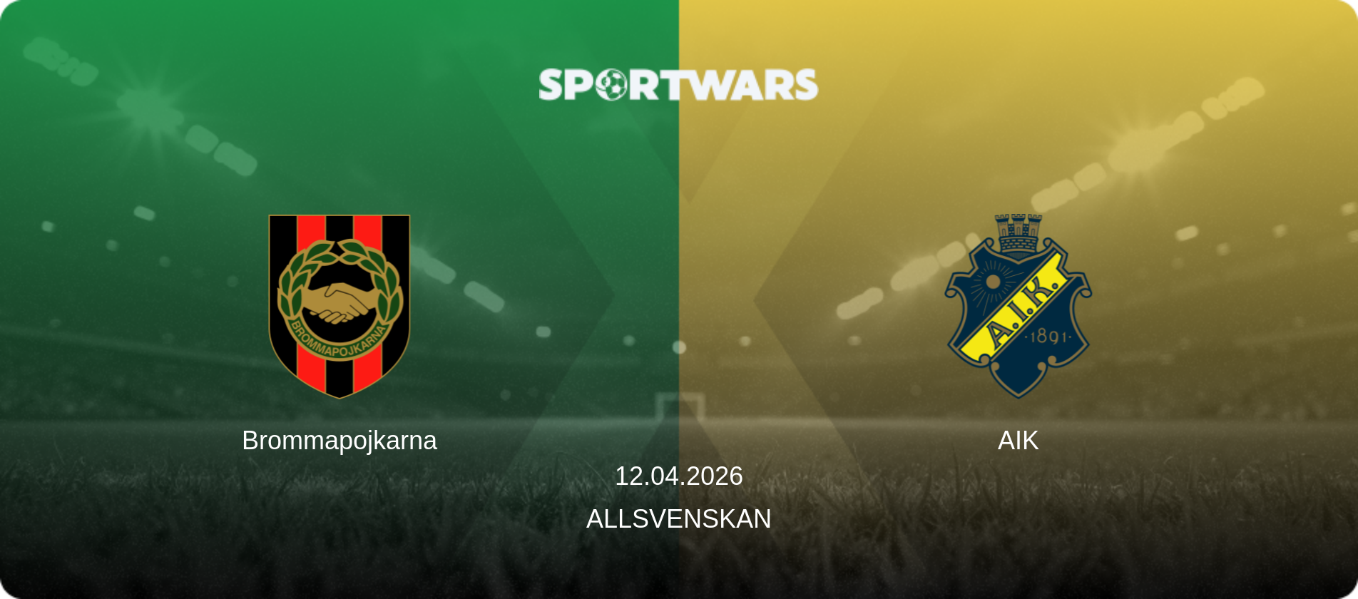 Brommapojkarna — AIK, 12.04.2026 — Allsvenskan (match preview)
