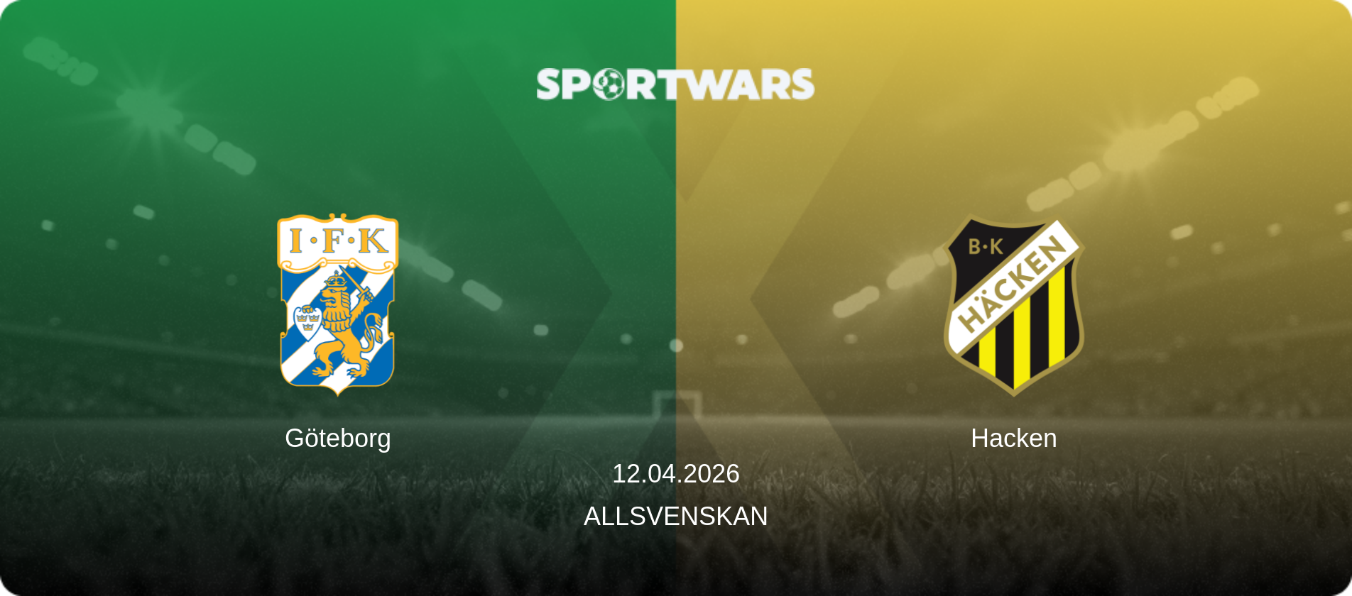Göteborg — Hacken, 12.04.2026 — Allsvenskan (match preview)