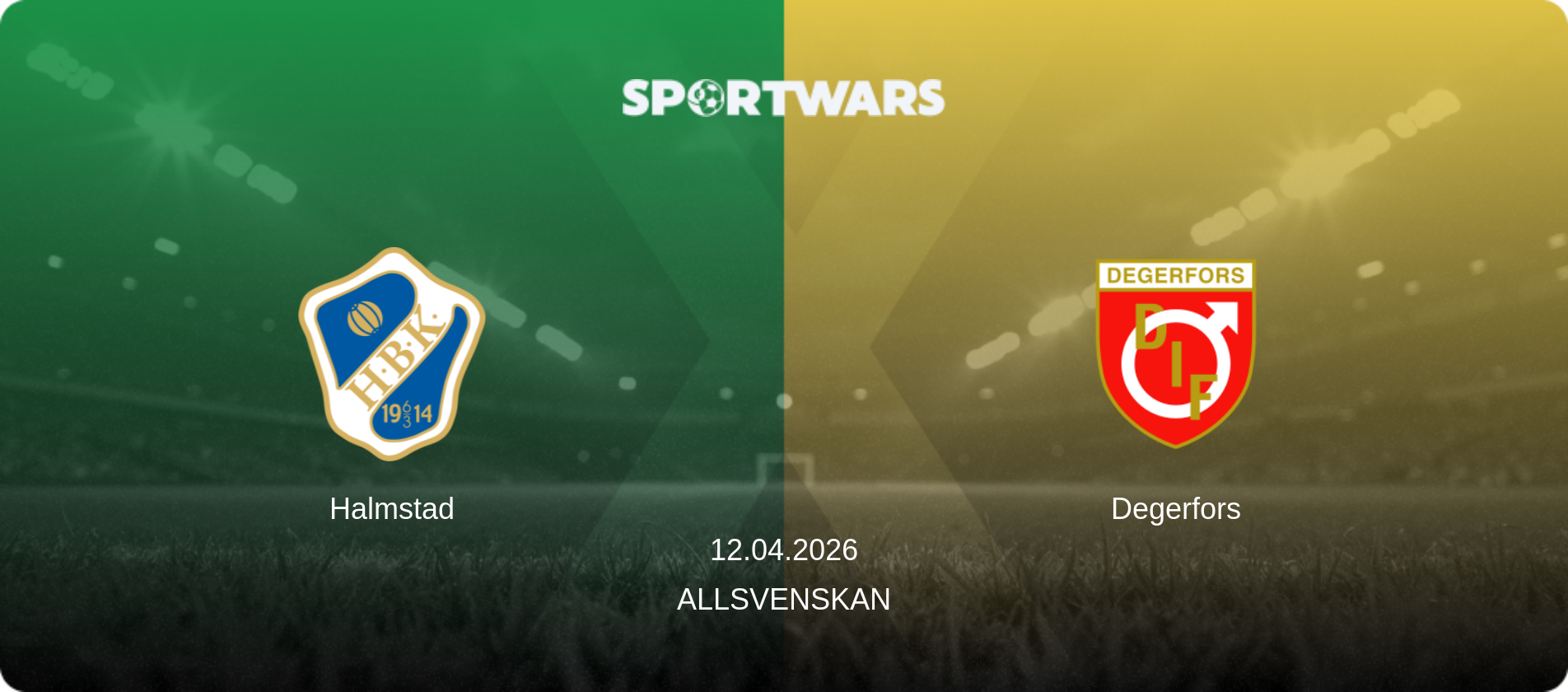 Halmstad — Degerfors, 12.04.2026 — Allsvenskan (match preview)