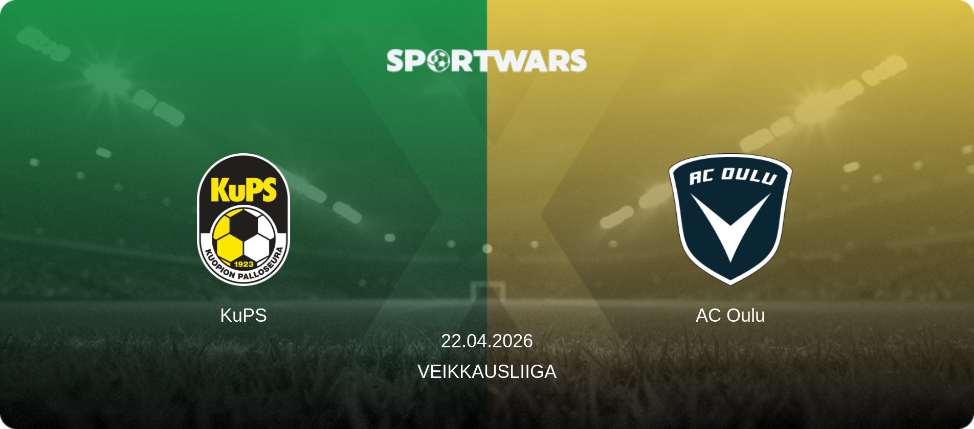 KuPS — AC Oulu, 22.04.2026 — Veikkausliiga (match preview)