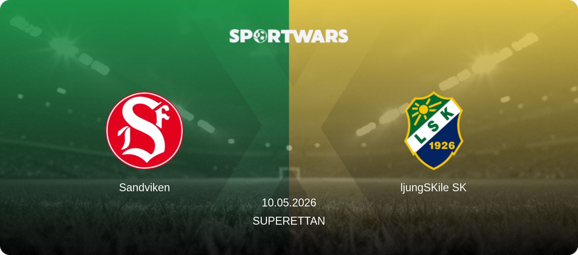 Sandviken — ljungSKile SK, 10.05.2026 — Superettan (match preview)