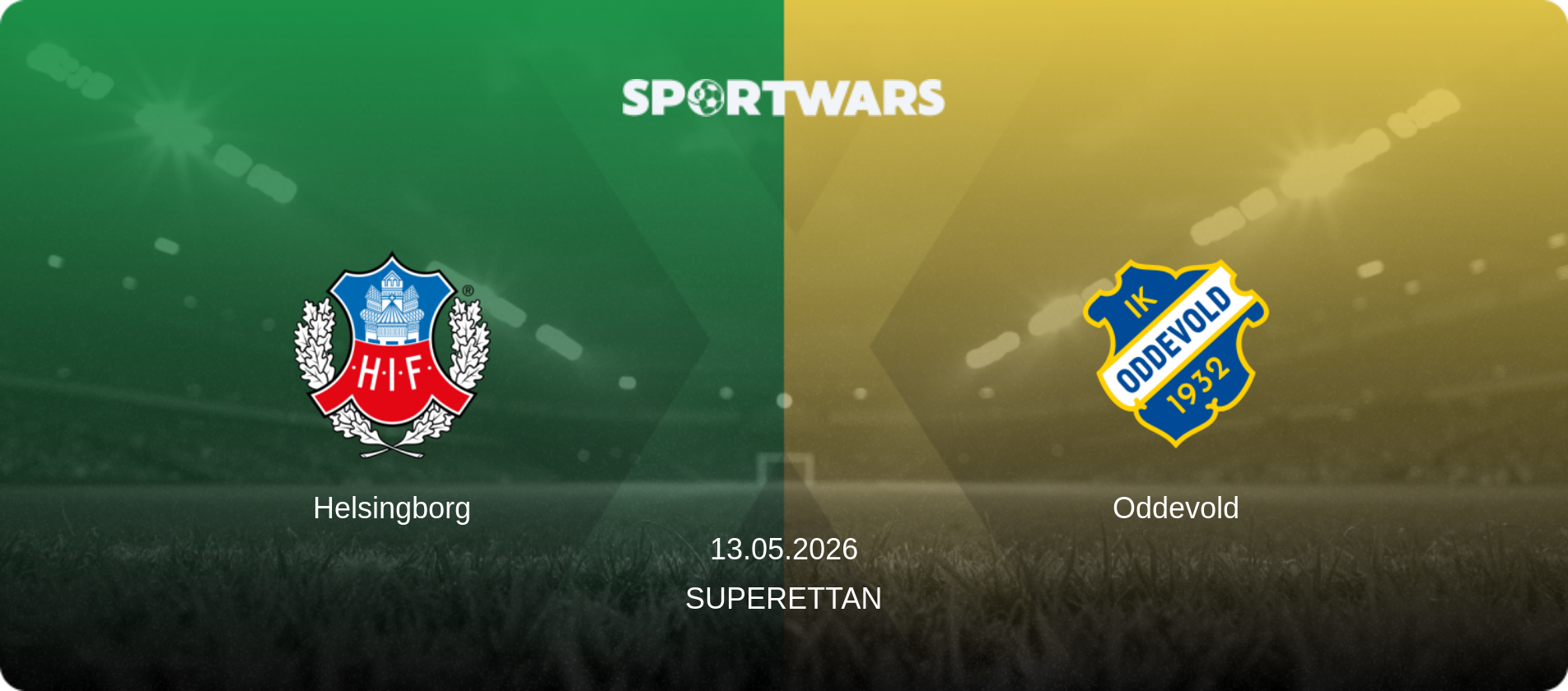 Helsingborg — Oddevold, 13.05.2026 — Superettan (match preview)