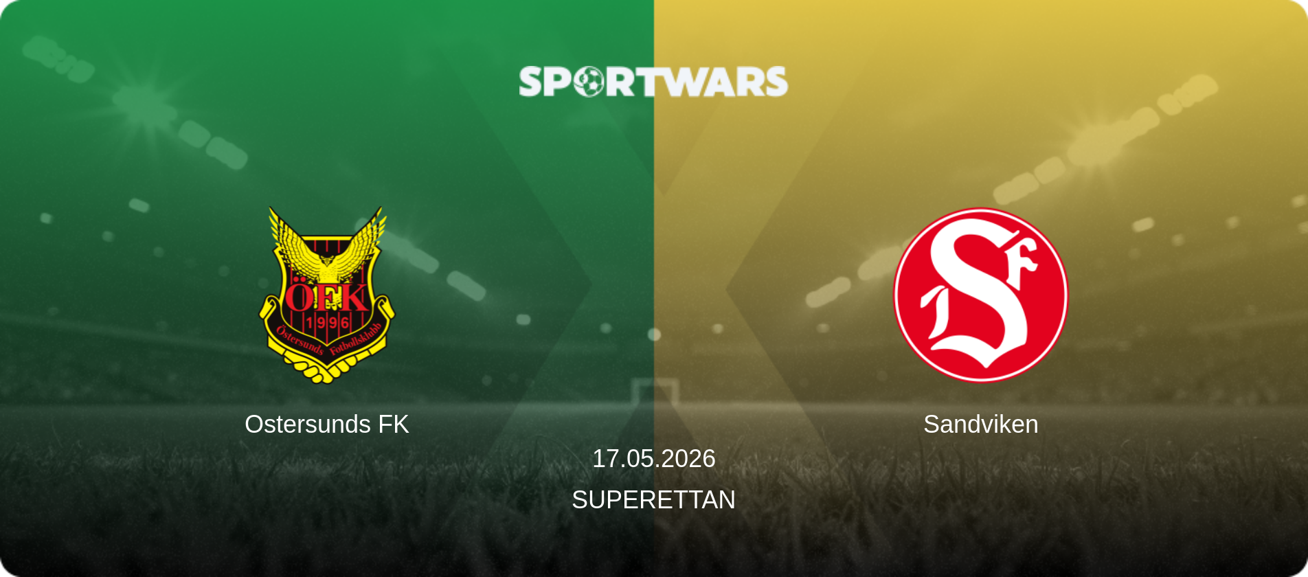 Ostersunds FK — Sandviken, 17.05.2026 — Superettan (match preview)