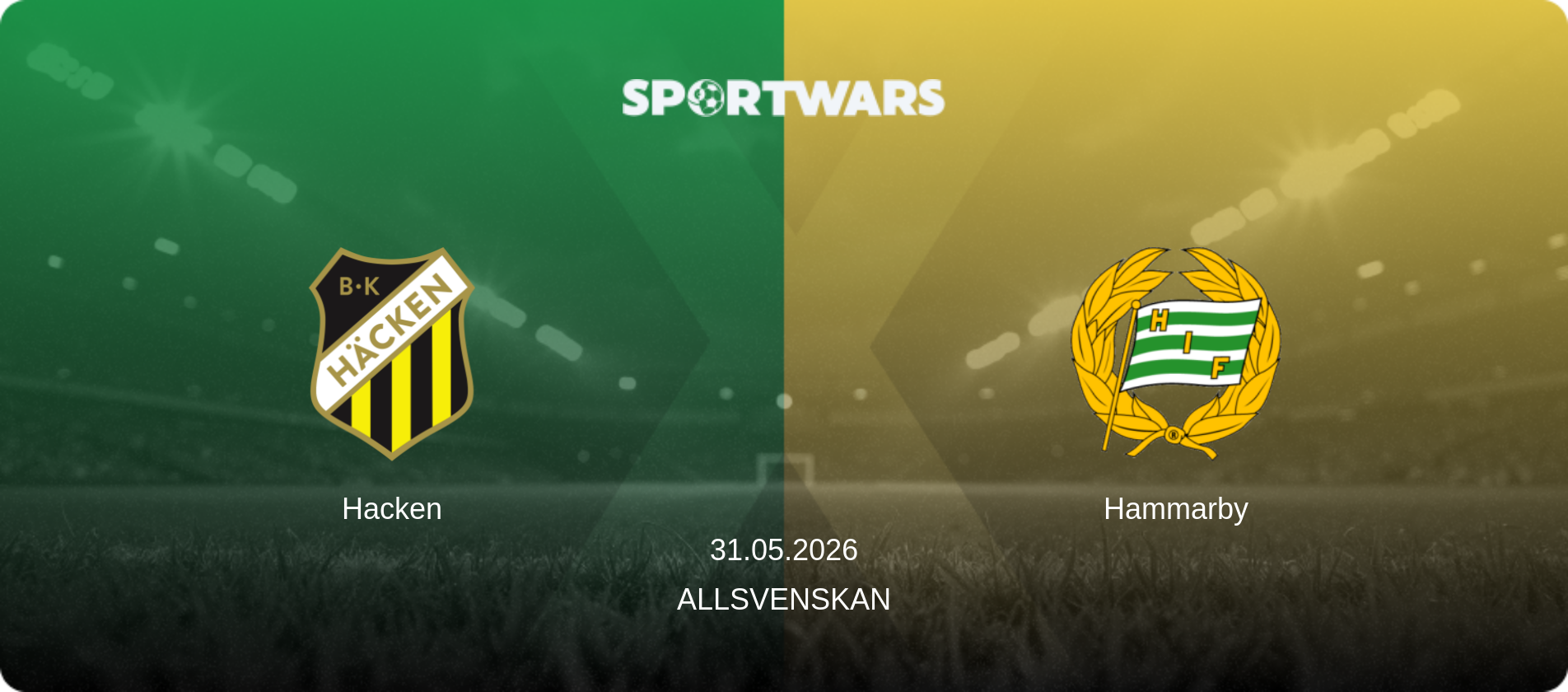 Hacken — Hammarby, 31.05.2026 — Allsvenskan (match preview)