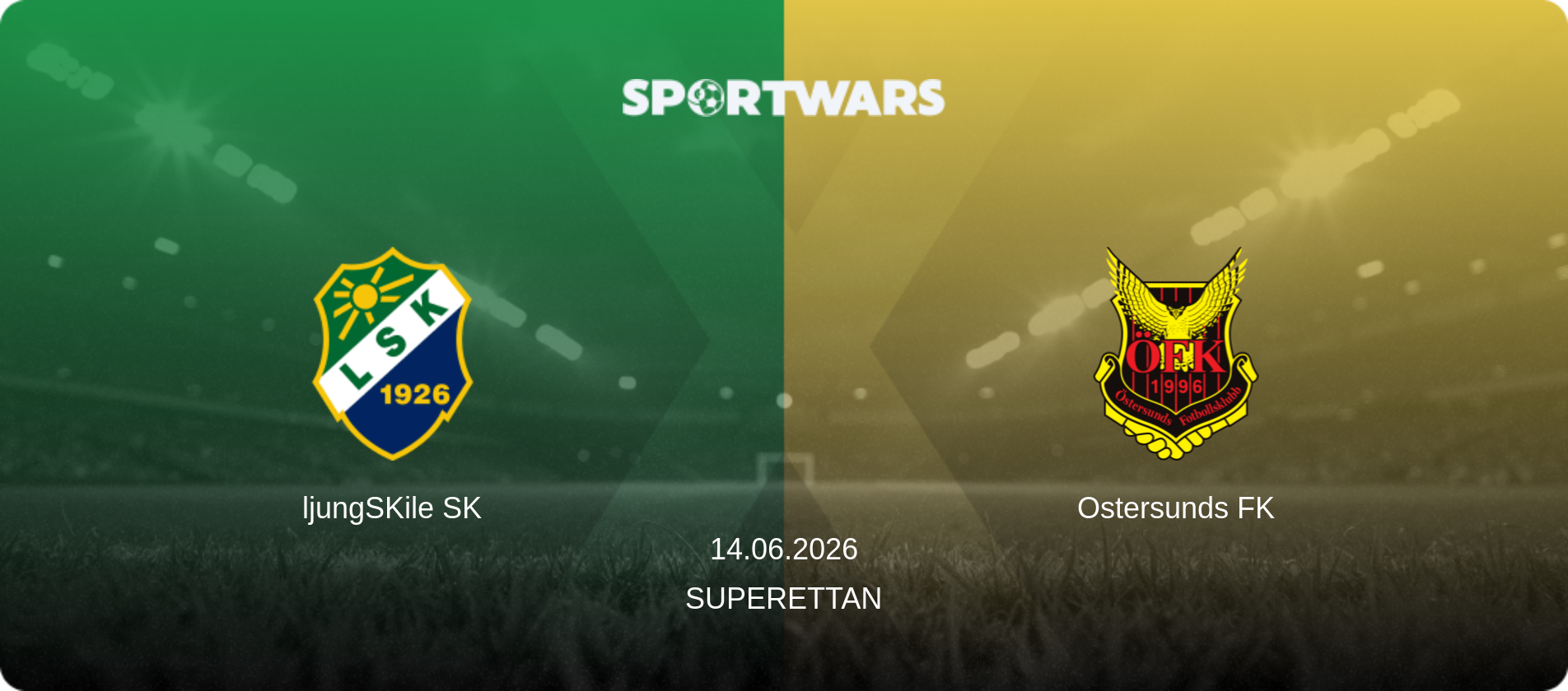 ljungSKile SK — Ostersunds FK, 14.06.2026 — Superettan (match preview)