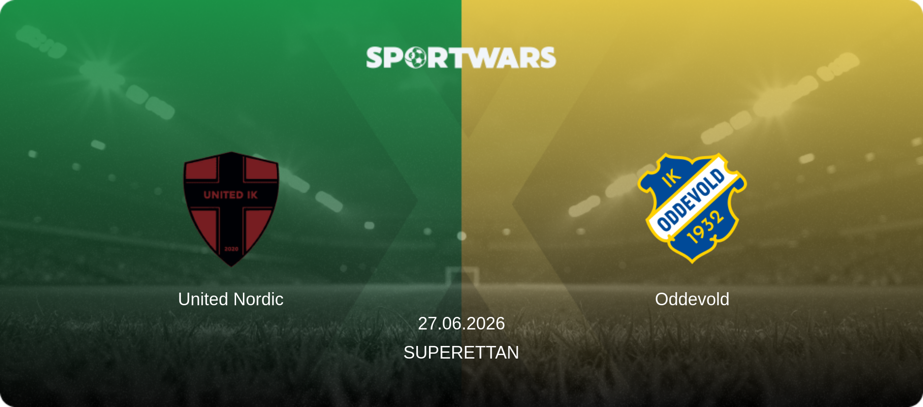 United Nordic — Oddevold, 27.06.2026 — Superettan (match preview)