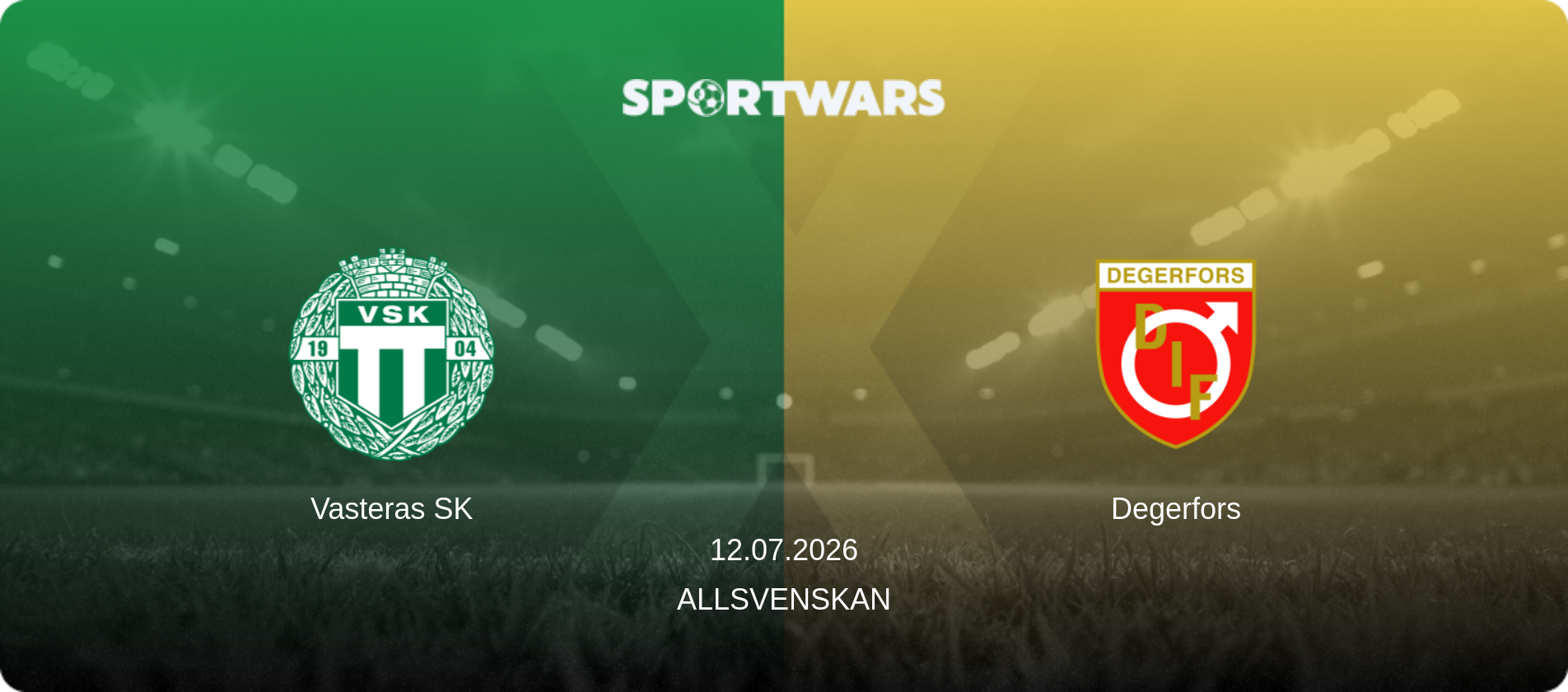 Vasteras SK — Degerfors, 12.07.2026 — Allsvenskan (match preview)