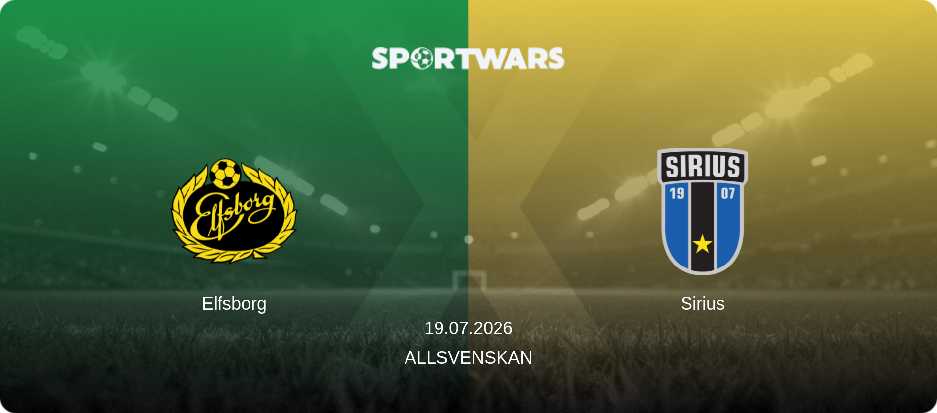 Elfsborg — Sirius, 19.07.2026 — Allsvenskan (match preview)