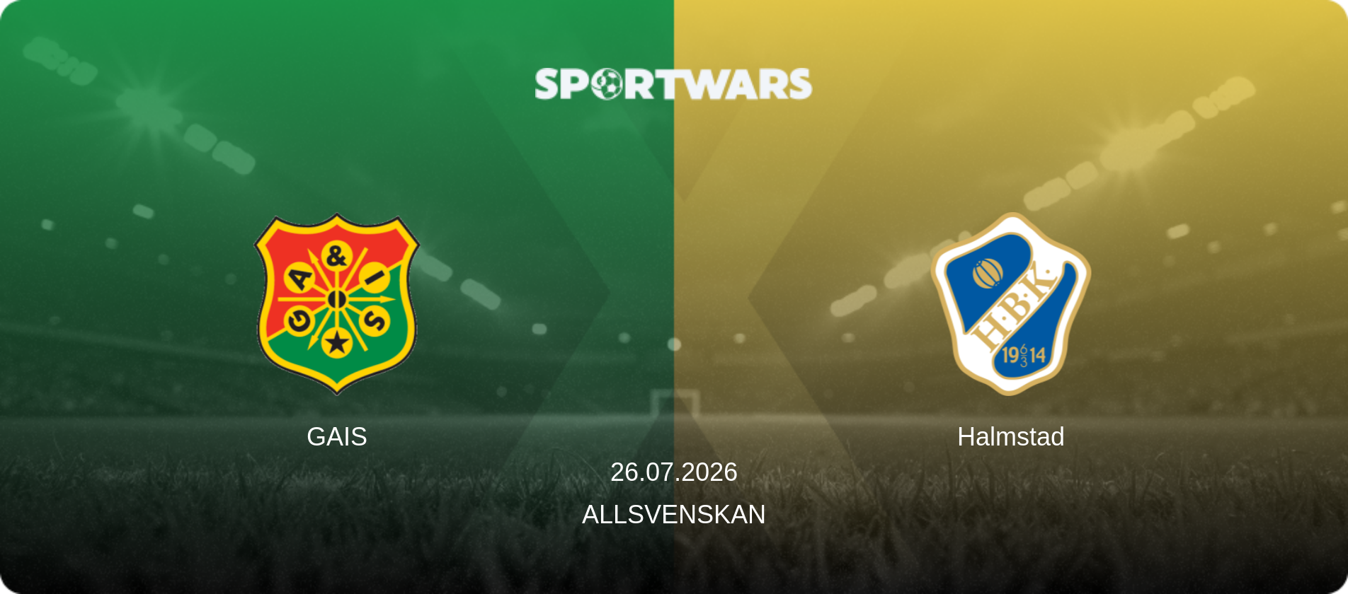 GAIS — Halmstad, 26.07.2026 — Allsvenskan (match preview)