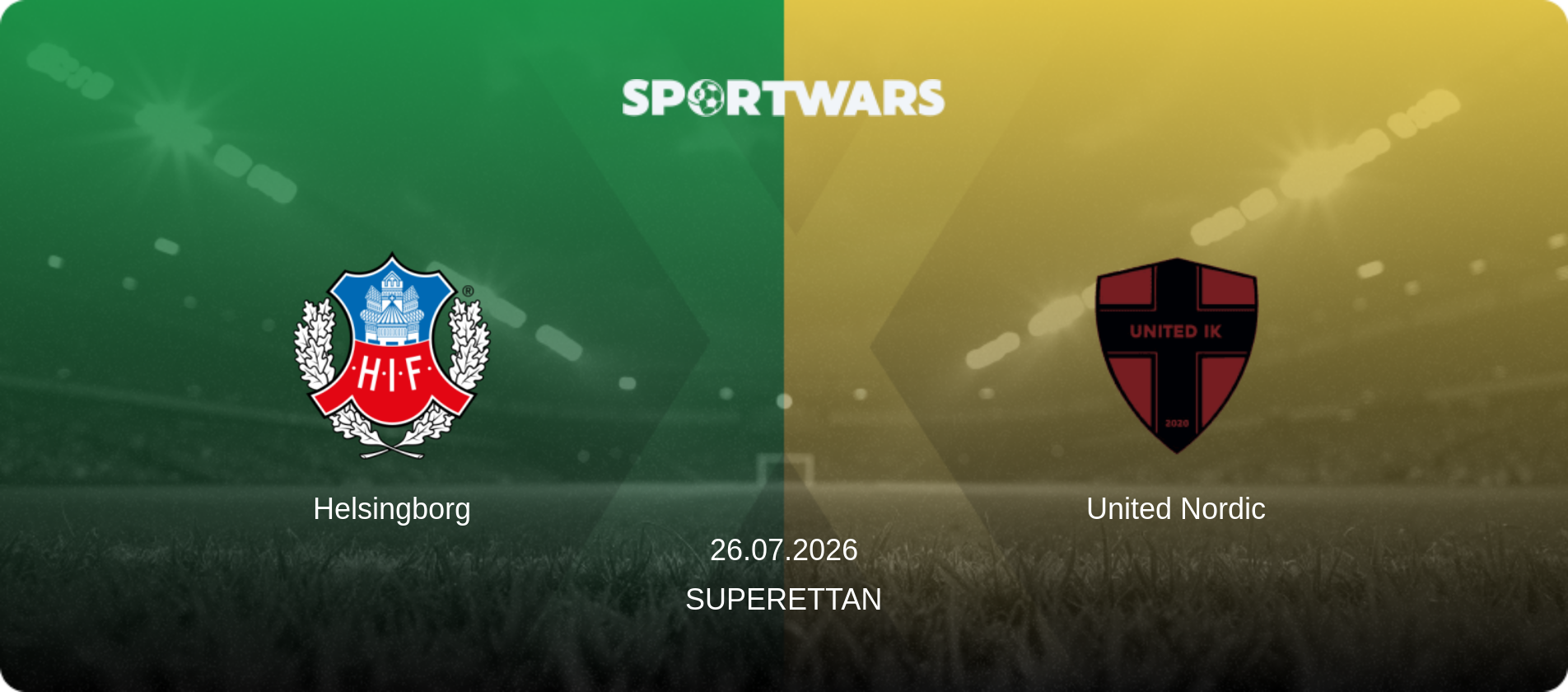 Helsingborg — United Nordic, 26.07.2026 — Superettan (match preview)