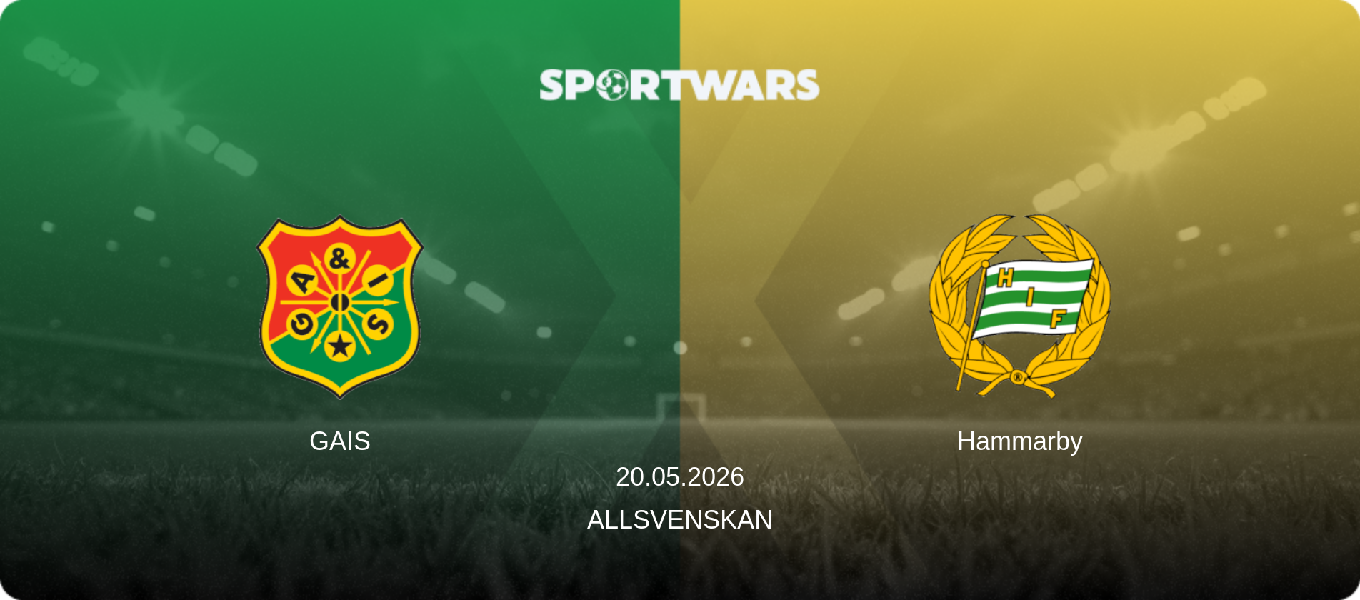 GAIS — Hammarby, 20.05.2026 — Allsvenskan (match preview)