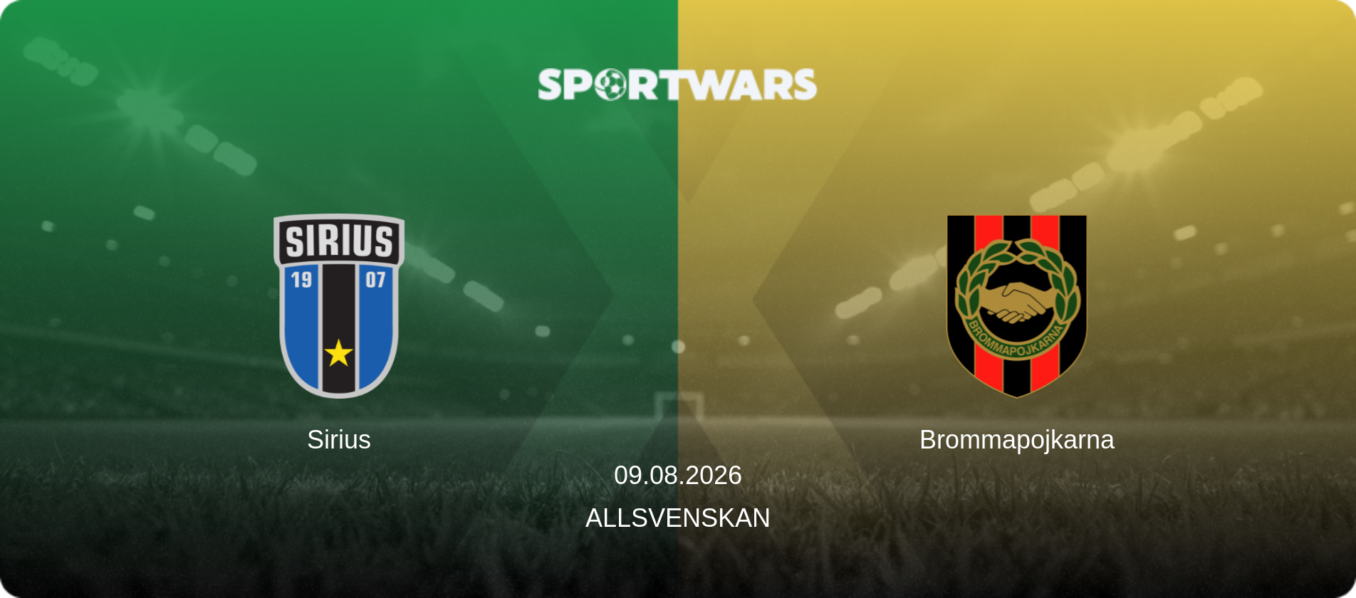 Sirius — Brommapojkarna, 09.08.2026 — Allsvenskan (match preview)
