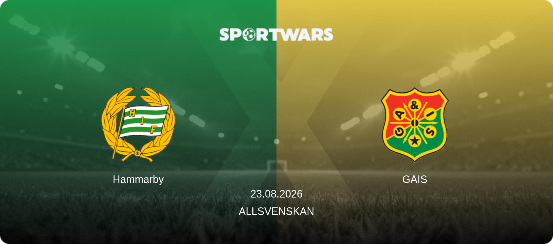 Hammarby — GAIS, 23.08.2026 — Allsvenskan (match preview)