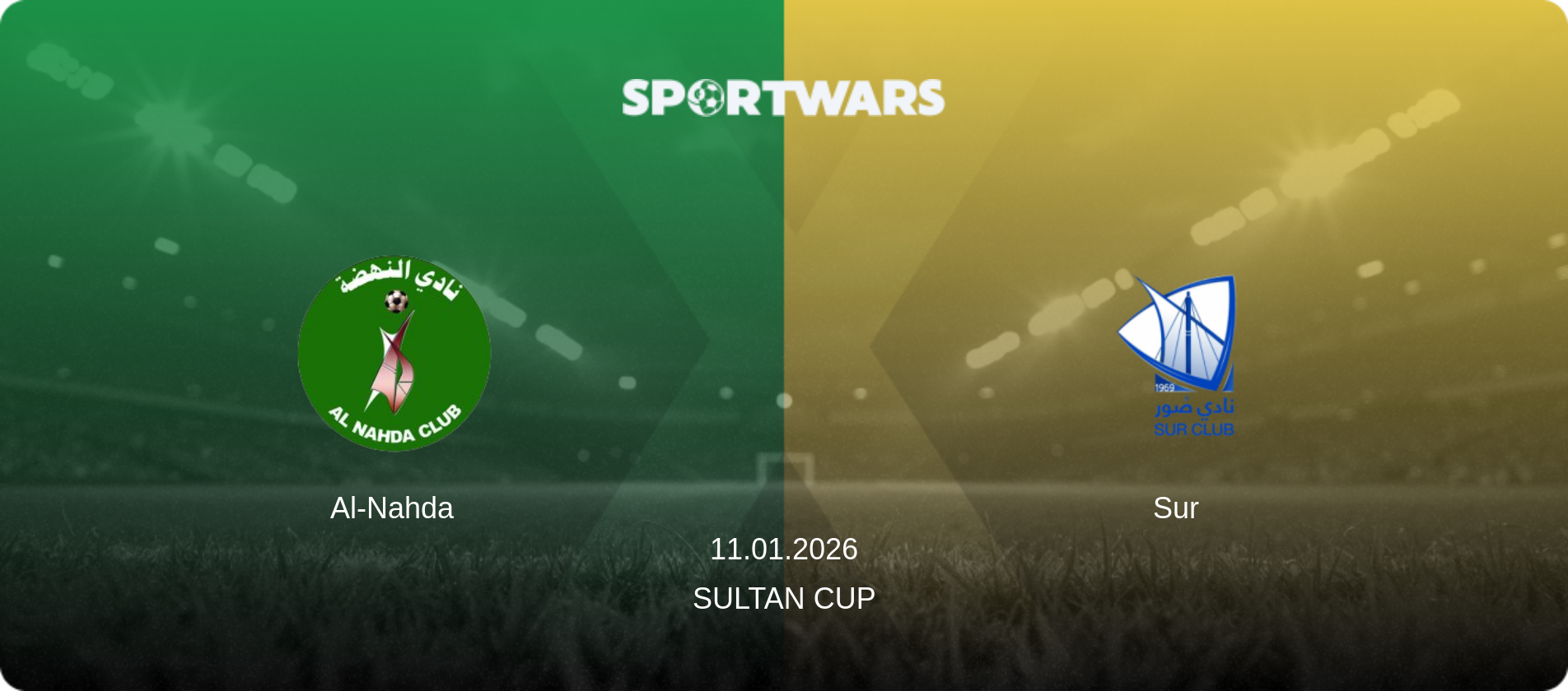 Al-Nahda — Sur, 11.01.2026 — Sultan Cup (match preview)