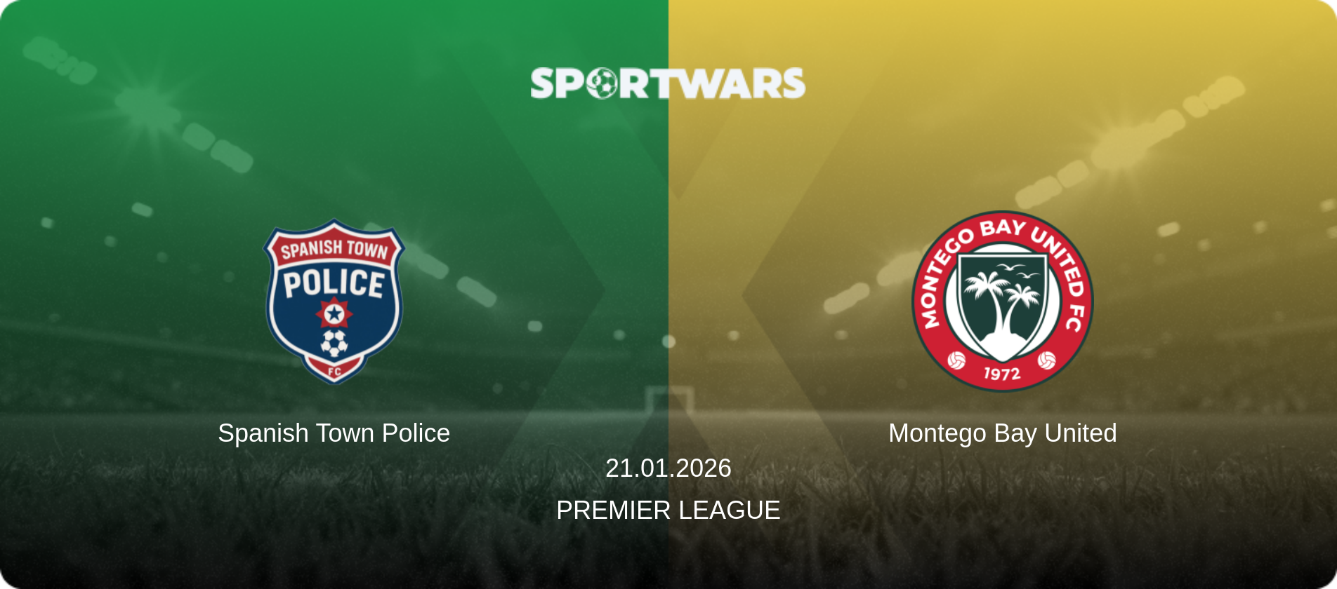 Spanish Town Police — Montego Bay United, 21.01.2026 — Premier League (match preview)
