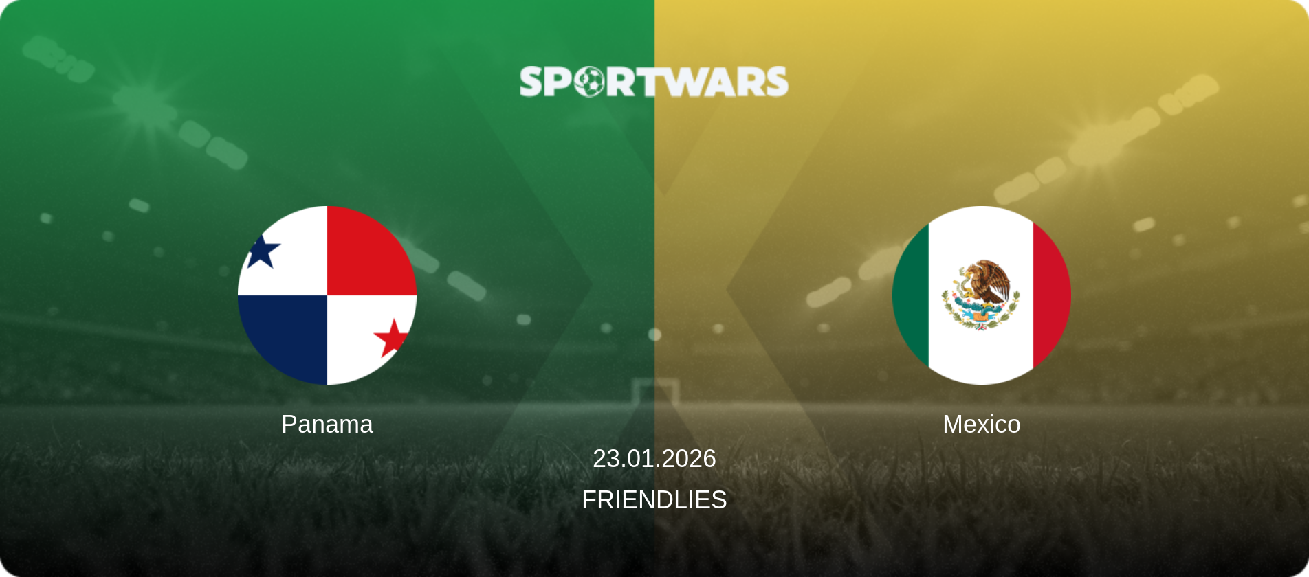 Panama — Mexico, 23.01.2026 — Friendlies (match preview)