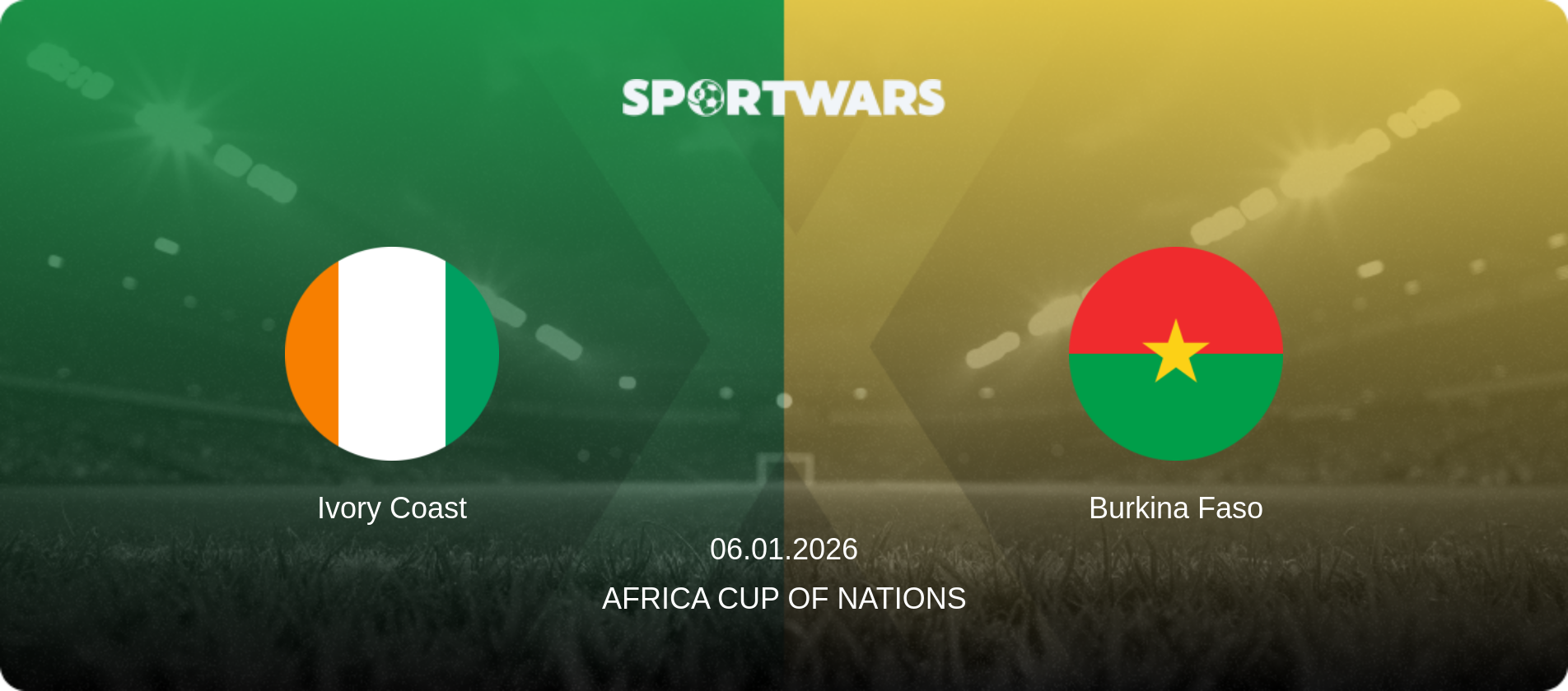 Ivory Coast — Burkina Faso, 06.01.2026 — Africa Cup of Nations (match preview)
