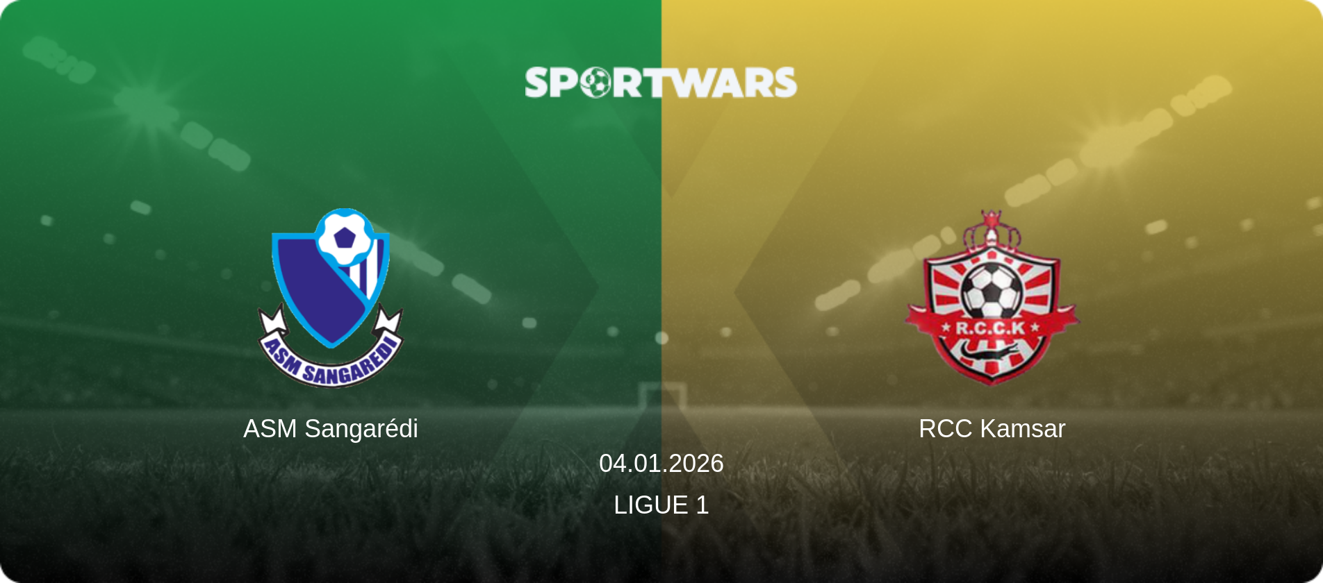 ASM Sangarédi — RCC Kamsar, 04.01.2026 — Ligue 1 (match preview)