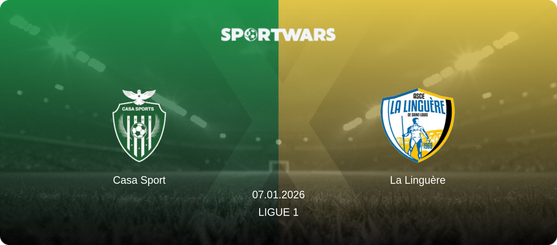Casa Sport — La Linguère, 07.01.2026 — Ligue 1 (match preview)