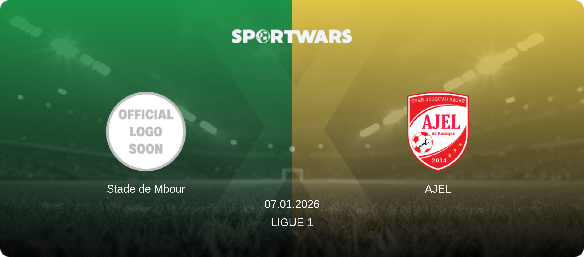 Stade de Mbour — AJEL, 07.01.2026 — Ligue 1 (match preview)