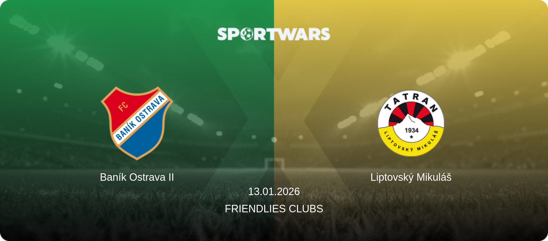 Baník Ostrava II — Liptovský Mikuláš, 13.01.2026 — Friendlies Clubs (match preview)