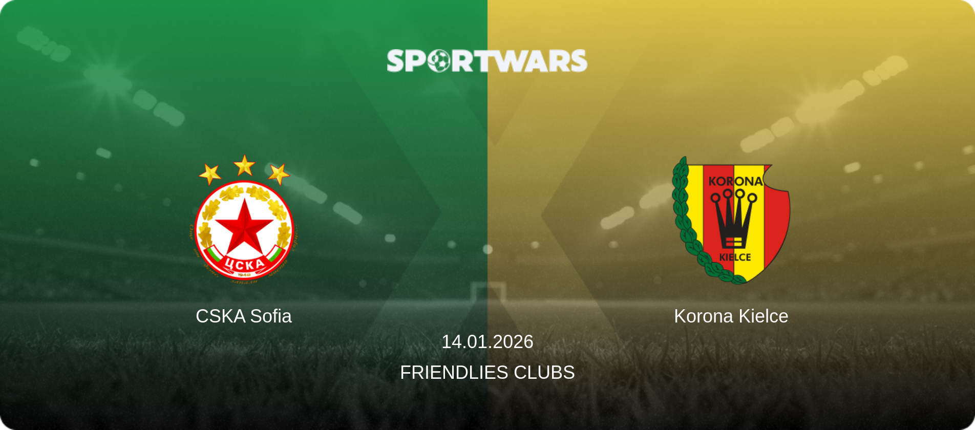 CSKA Sofia — Korona Kielce, 14.01.2026 — Friendlies Clubs (match preview)