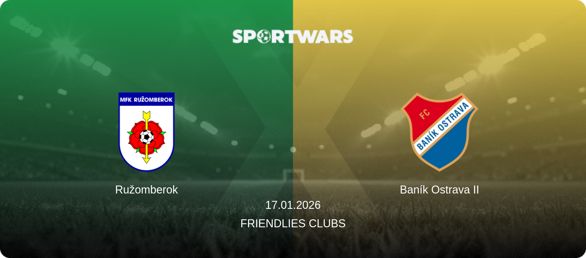 Ružomberok — Baník Ostrava II, 17.01.2026 — Friendlies Clubs (match preview)