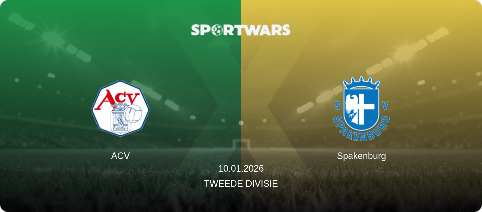 ACV — Spakenburg, 10.01.2026 — Tweede Divisie (match preview)