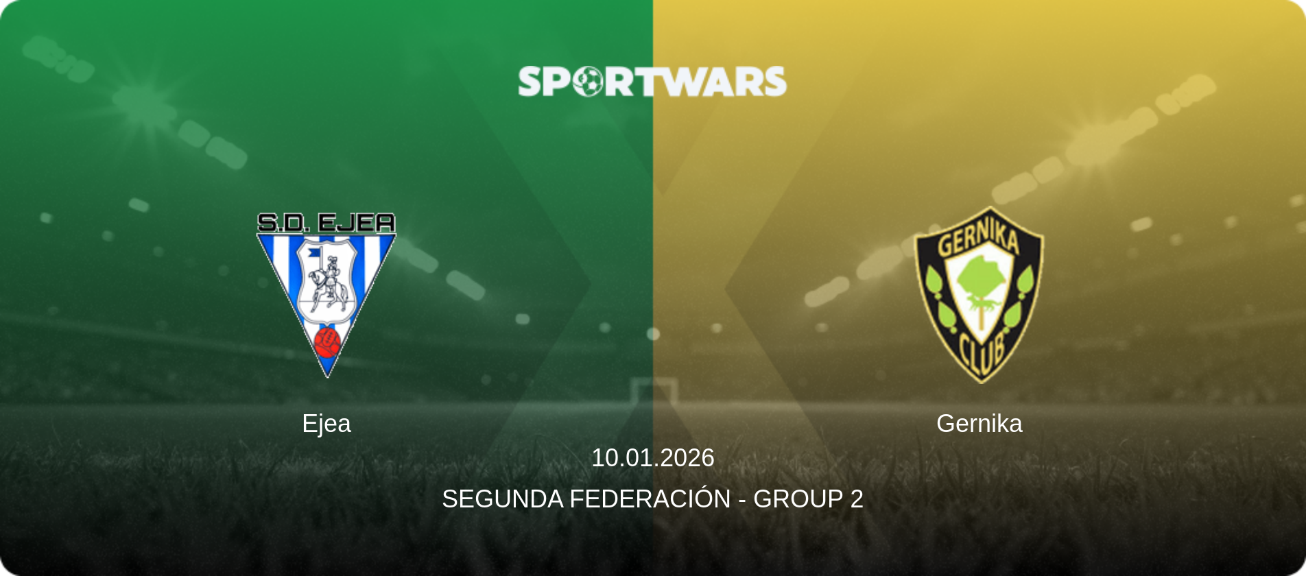 Ejea — Gernika, 10.01.2026 — Segunda Federación - Group 2 (match preview)