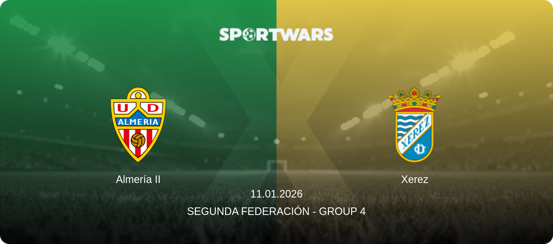 Almería II — Xerez, 11.01.2026 — Segunda Federación - Group 4 (match preview)