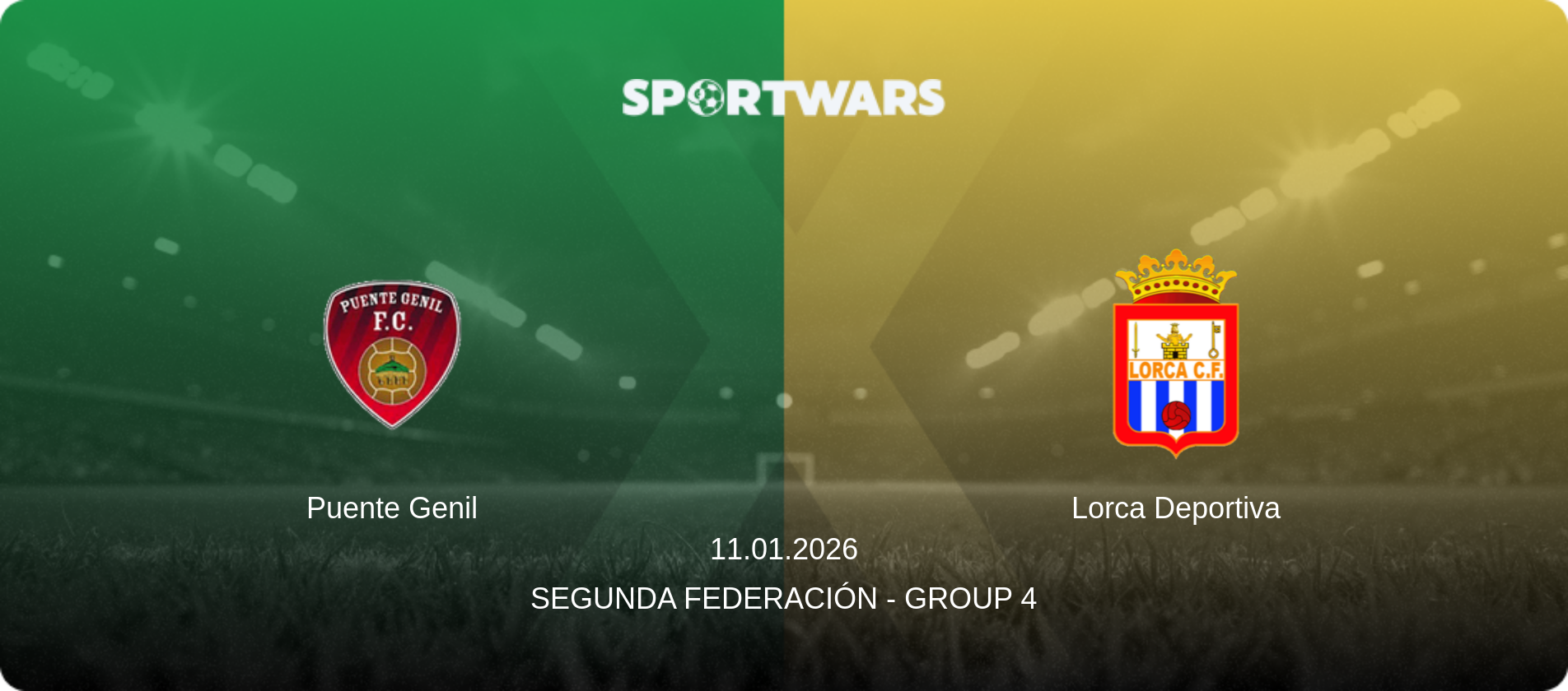Puente Genil — Lorca Deportiva, 11.01.2026 — Segunda Federación - Group 4 (match preview)