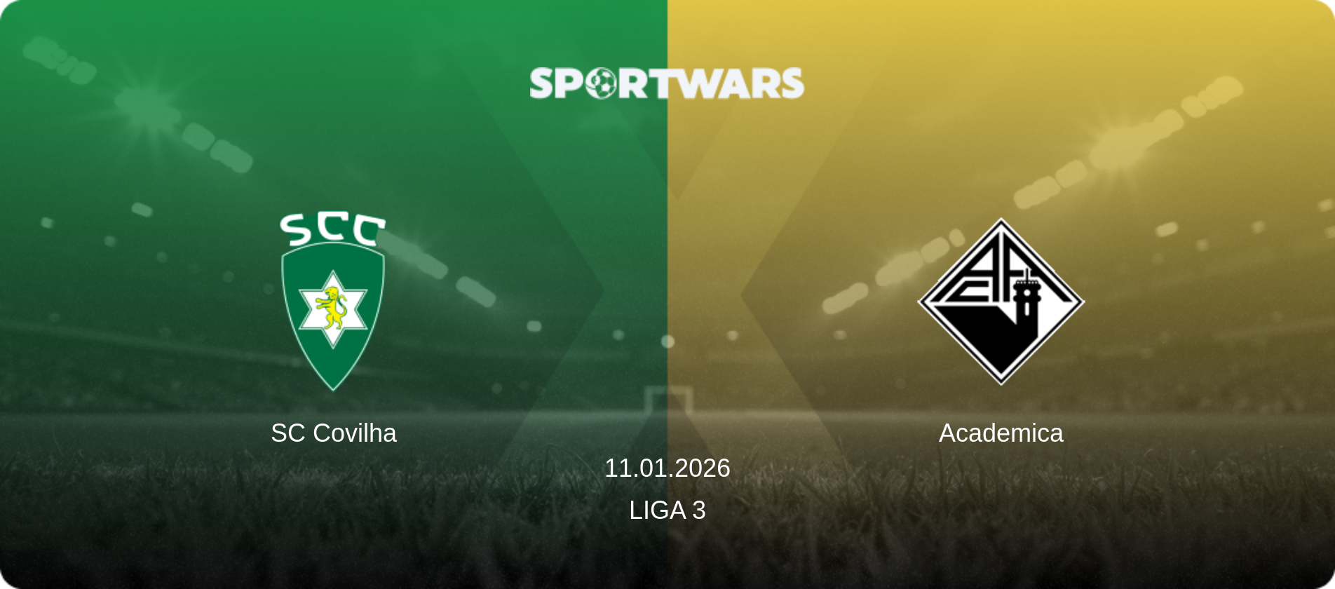 SC Covilha — Academica, 11.01.2026 — Liga 3 (match preview)