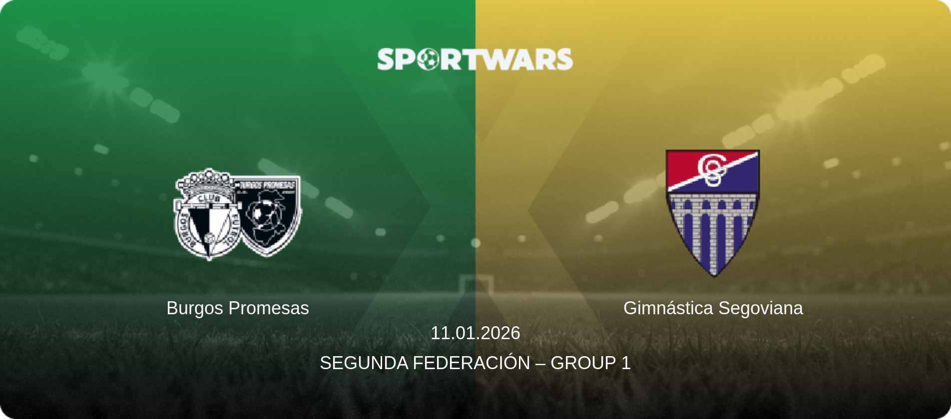 Burgos Promesas — Gimnástica Segoviana, 11.01.2026 — Segunda Federación – Group 1 (match preview)