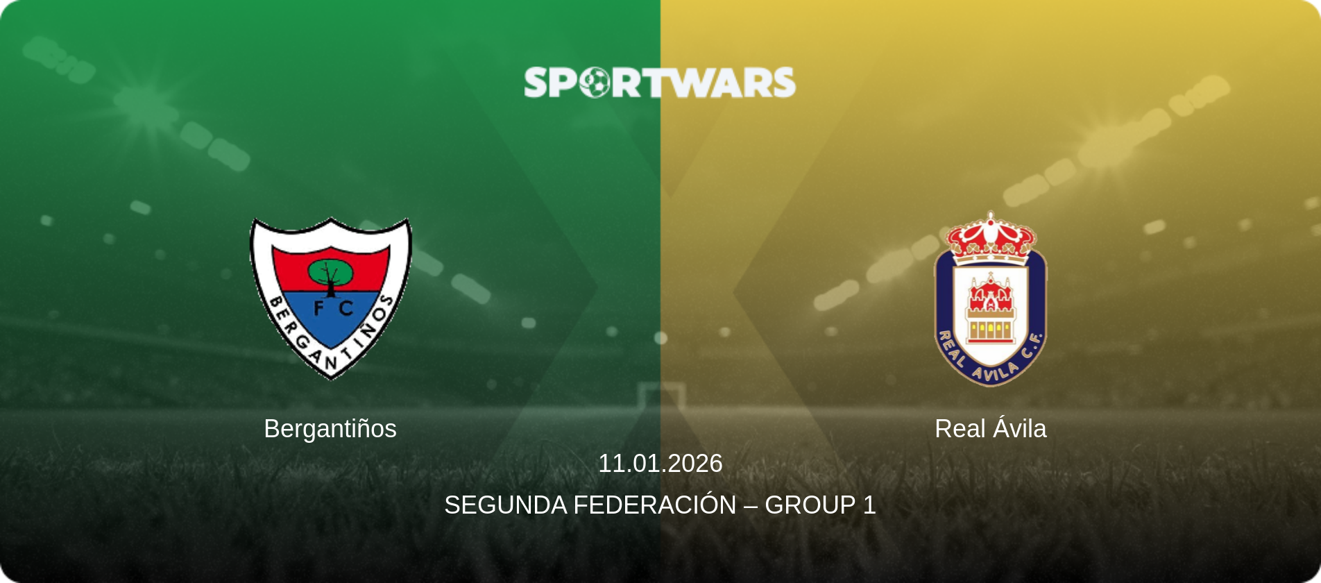 Bergantiños — Real Ávila, 11.01.2026 — Segunda Federación – Group 1 (match preview)