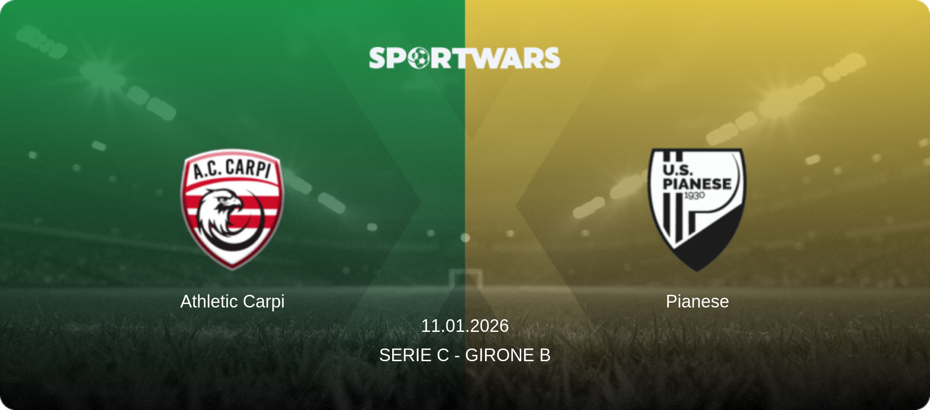 Athletic Carpi — Pianese, 11.01.2026 — Serie C - Girone B (match preview)