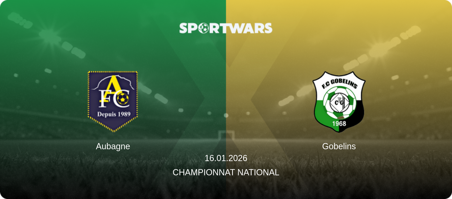 Aubagne — Gobelins, 16.01.2026 — Championnat National (match preview)