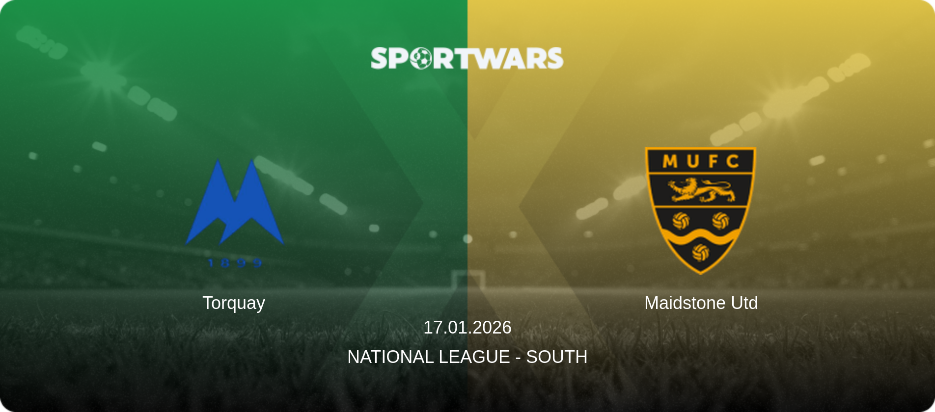 Torquay — Maidstone Utd, 17.01.2026 — National League - South (match preview)