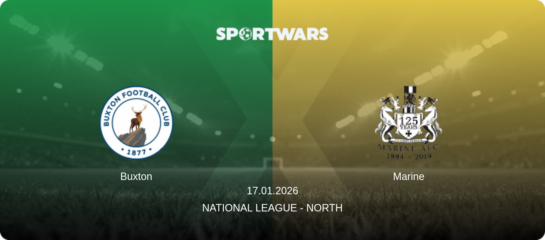 Buxton — Marine, 17.01.2026 — National League - North (match preview)
