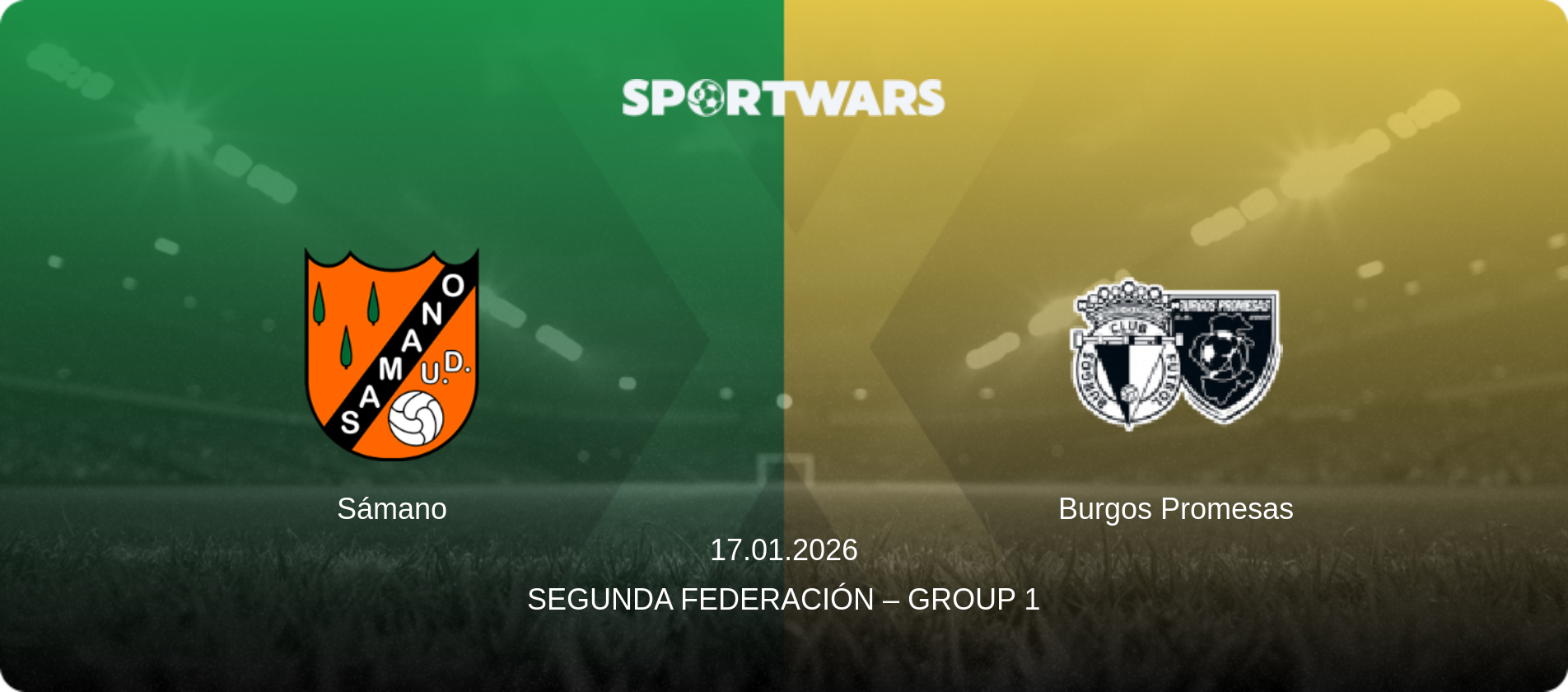 Sámano — Burgos Promesas, 17.01.2026 — Segunda Federación – Group 1 (match preview)
