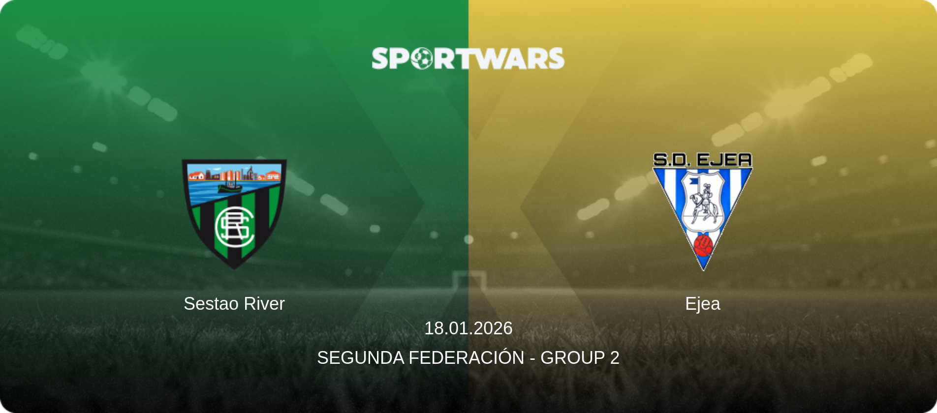 Sestao River — Ejea, 18.01.2026 — Segunda Federación - Group 2 (match preview)
