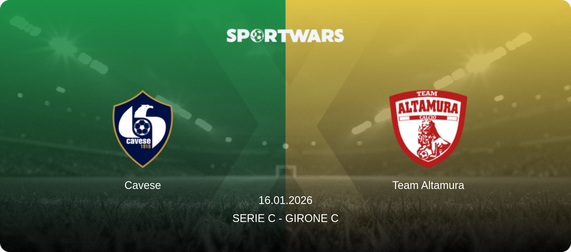 Cavese — Team Altamura, 16.01.2026 — Serie C - Girone C (match preview)
