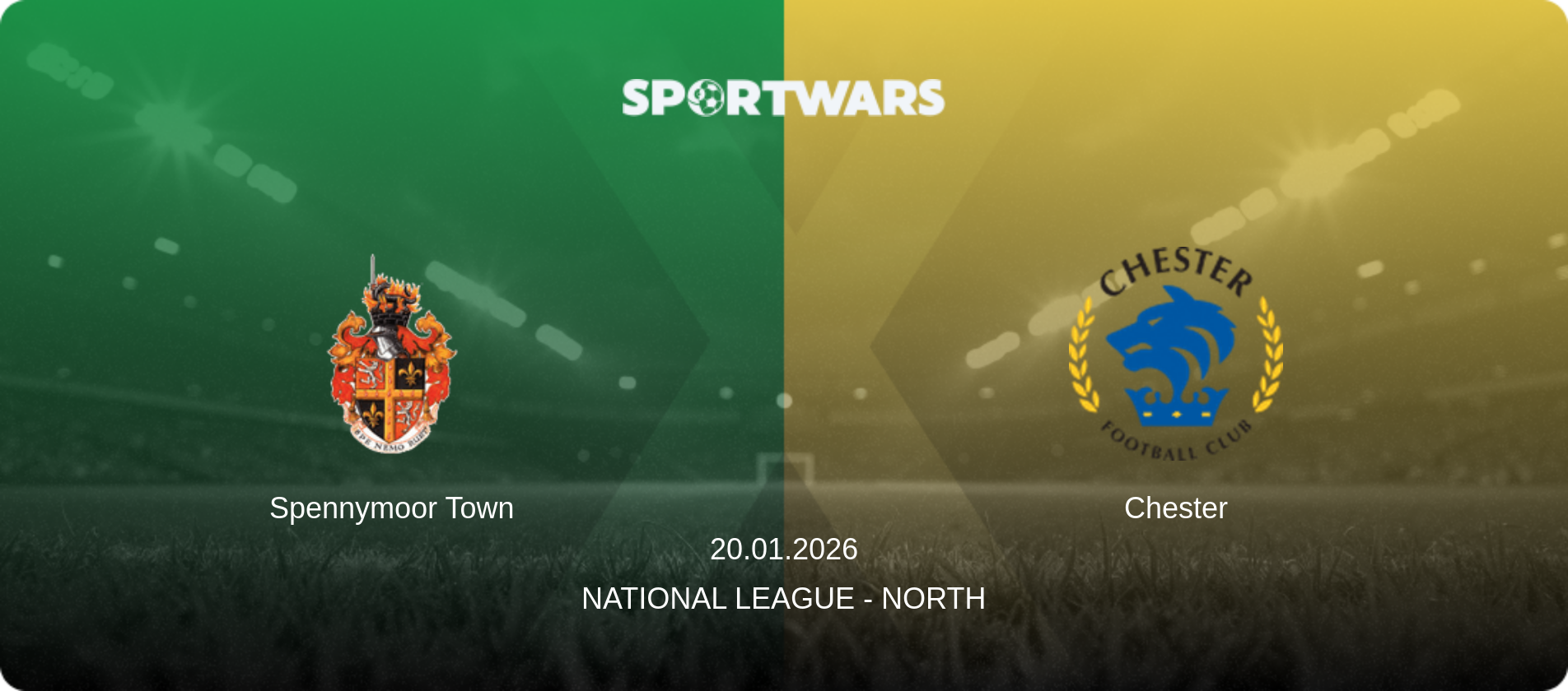 Spennymoor Town — Chester, 20.01.2026 — National League - North (match preview)