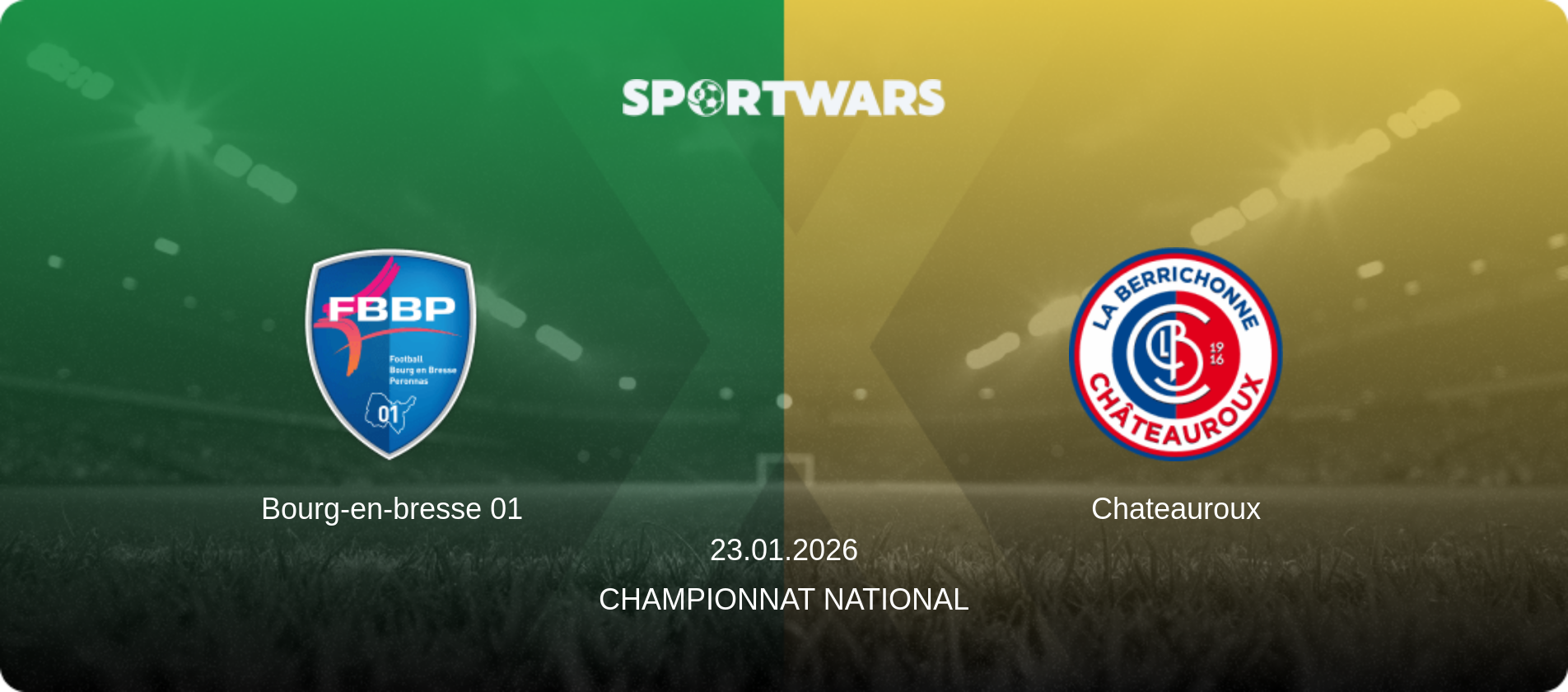 Bourg-en-bresse 01 — Chateauroux, 23.01.2026 — Championnat National (match preview)