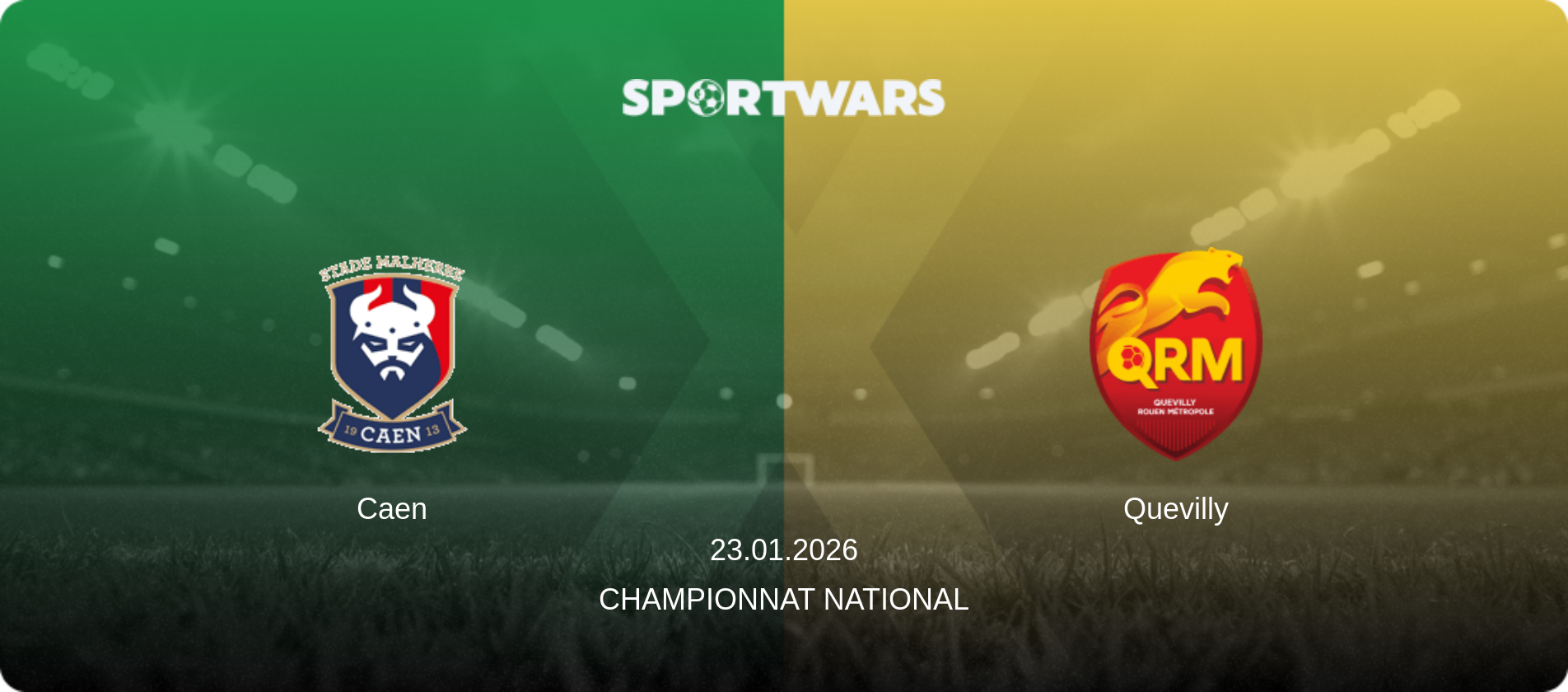 Caen — Quevilly, 23.01.2026 — Championnat National (match preview)