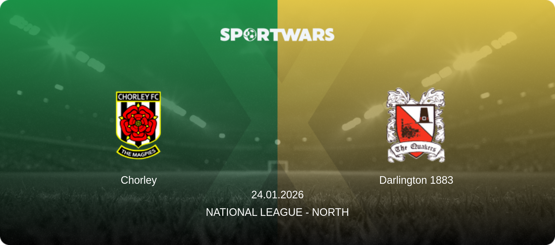 Chorley — Darlington 1883, 24.01.2026 — National League - North (match preview)