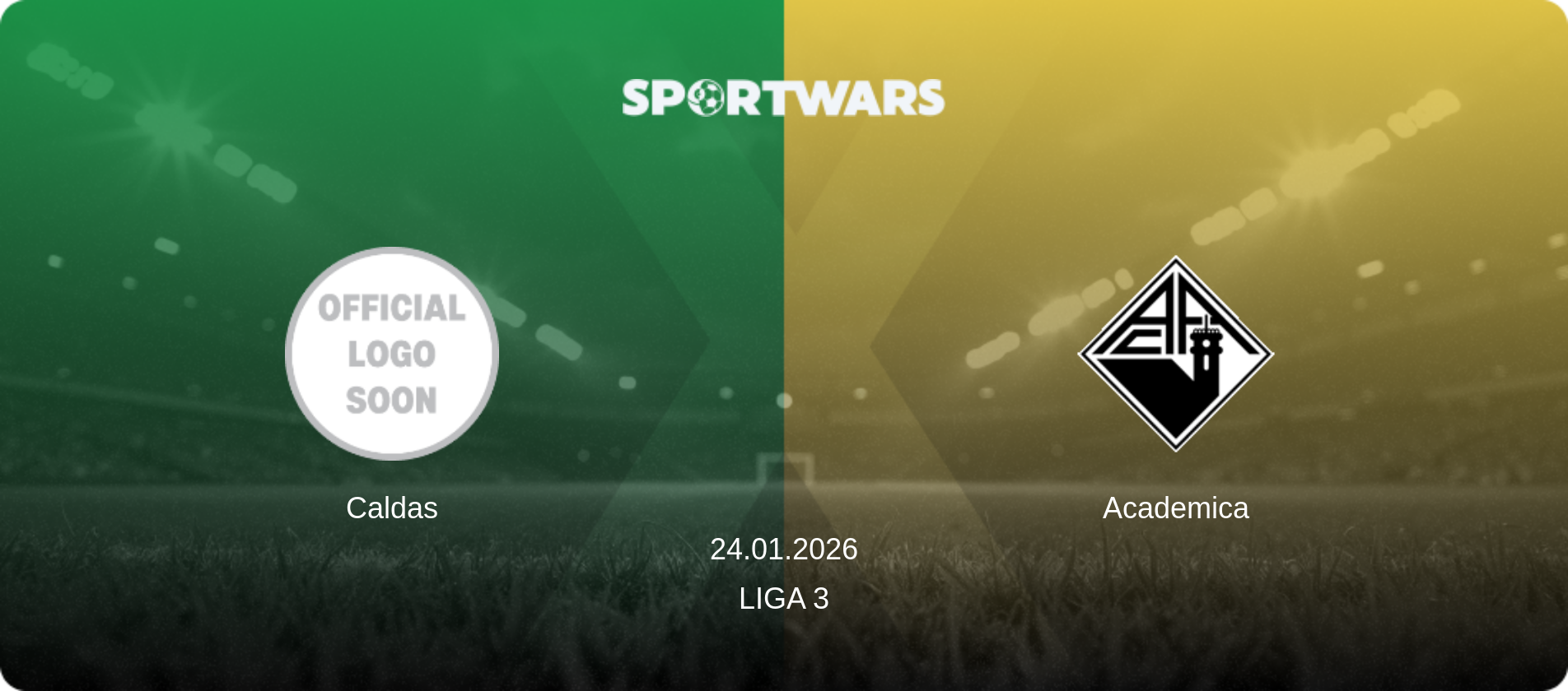 Caldas — Academica, 24.01.2026 — Liga 3 (match preview)