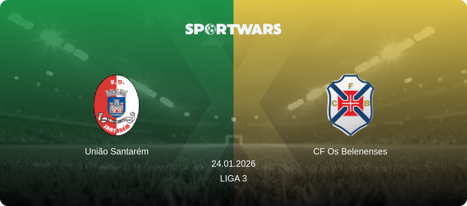 União Santarém — CF Os Belenenses, 24.01.2026 — Liga 3 (match preview)